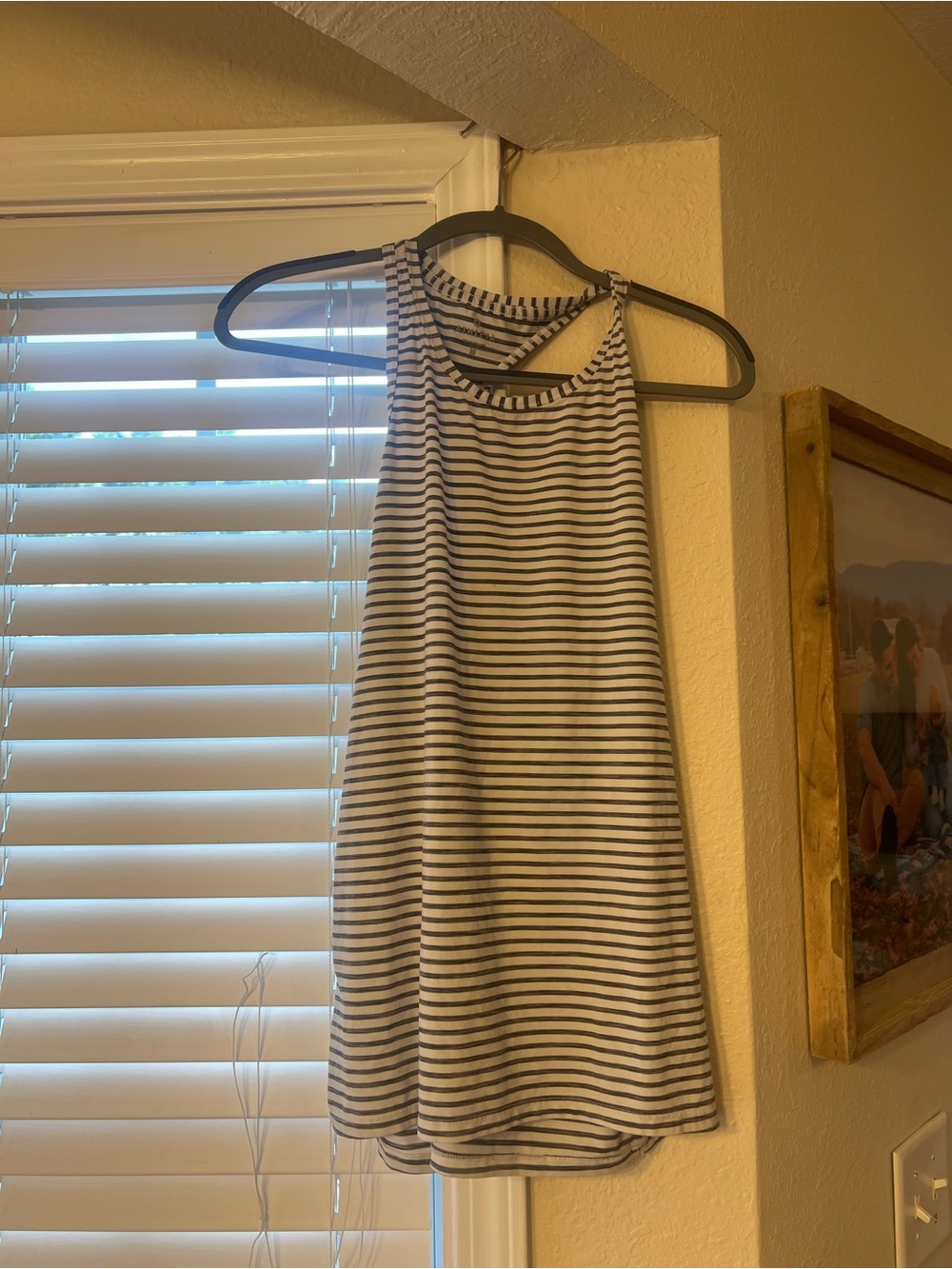 Athleta Striped Tank - White & Black